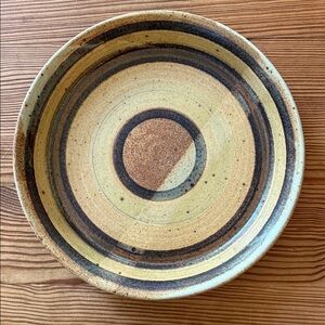 Handmade Stoneware Pottery Pie Dish or Serving Plate